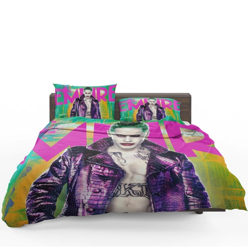 Jared Leto As The Joker In Suicide Squad Movie Bedding Set - Custom Bedding Set