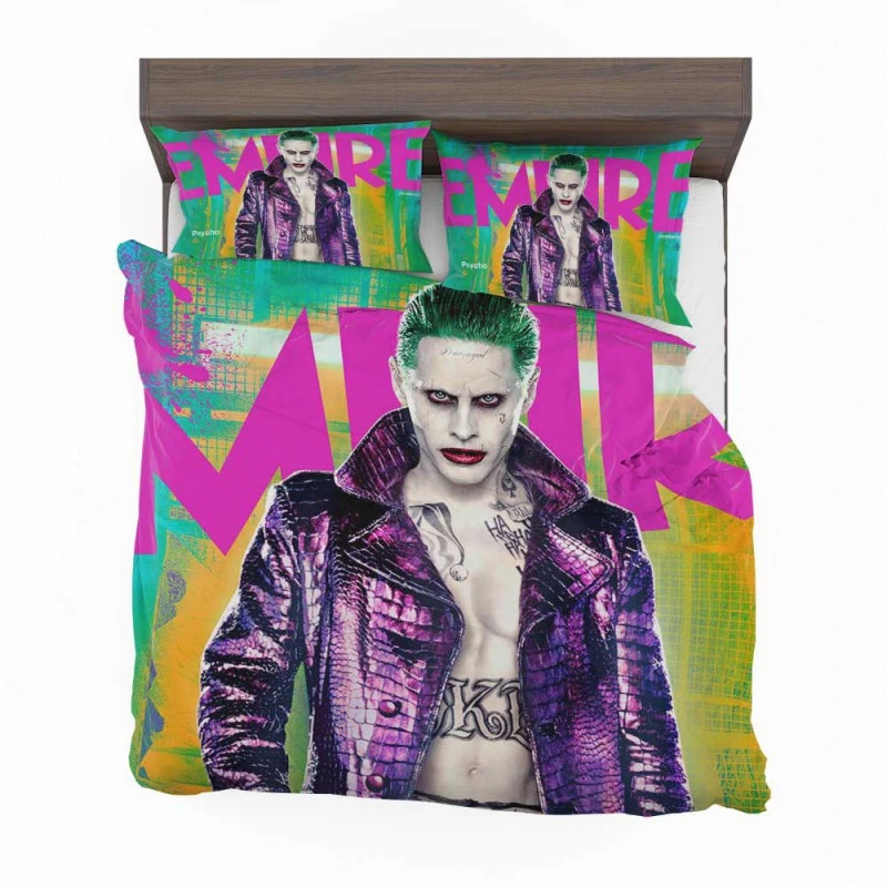 Alternative view of Jared Leto As The Joker In Suicide Squad Movie Bedding Set - Custom Bedding Set