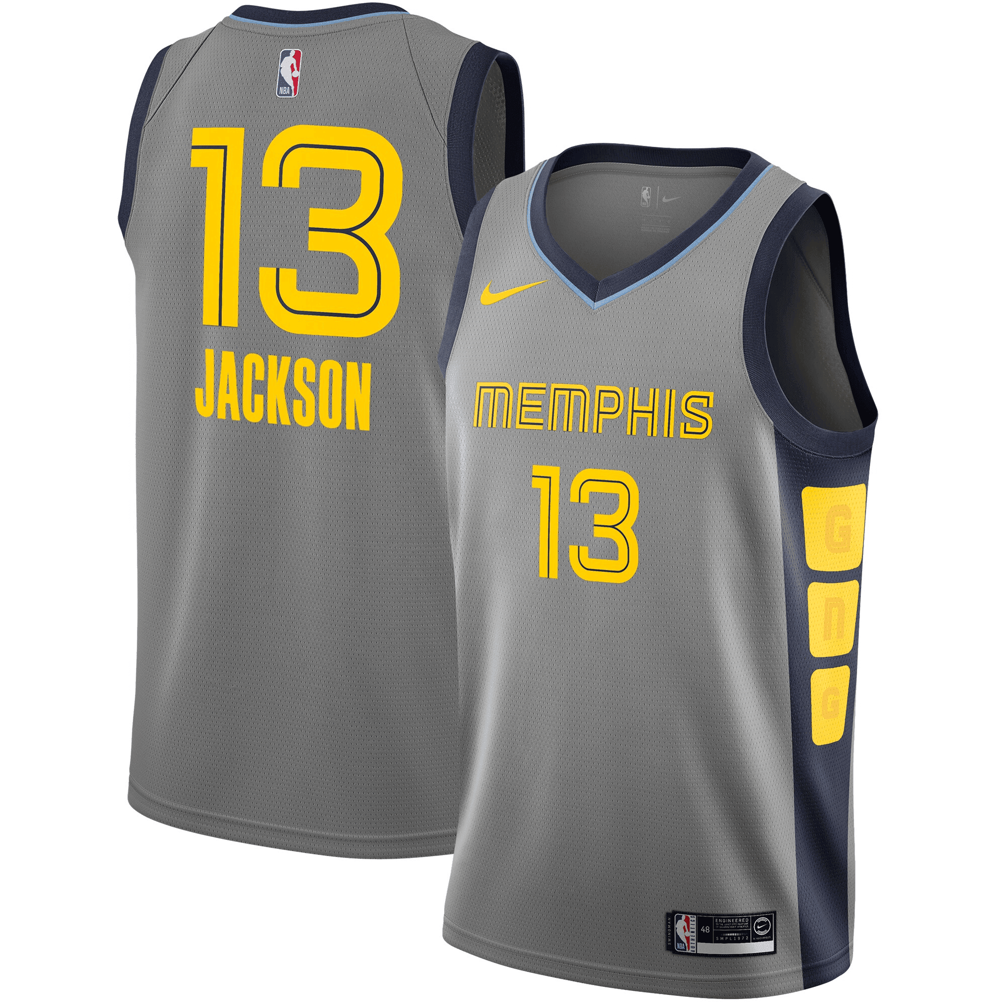 Jaren Jackson Jr. 13 Memphis Grizzlies City Edition Swingman Men Basketball Jersey - Gray - JS941 