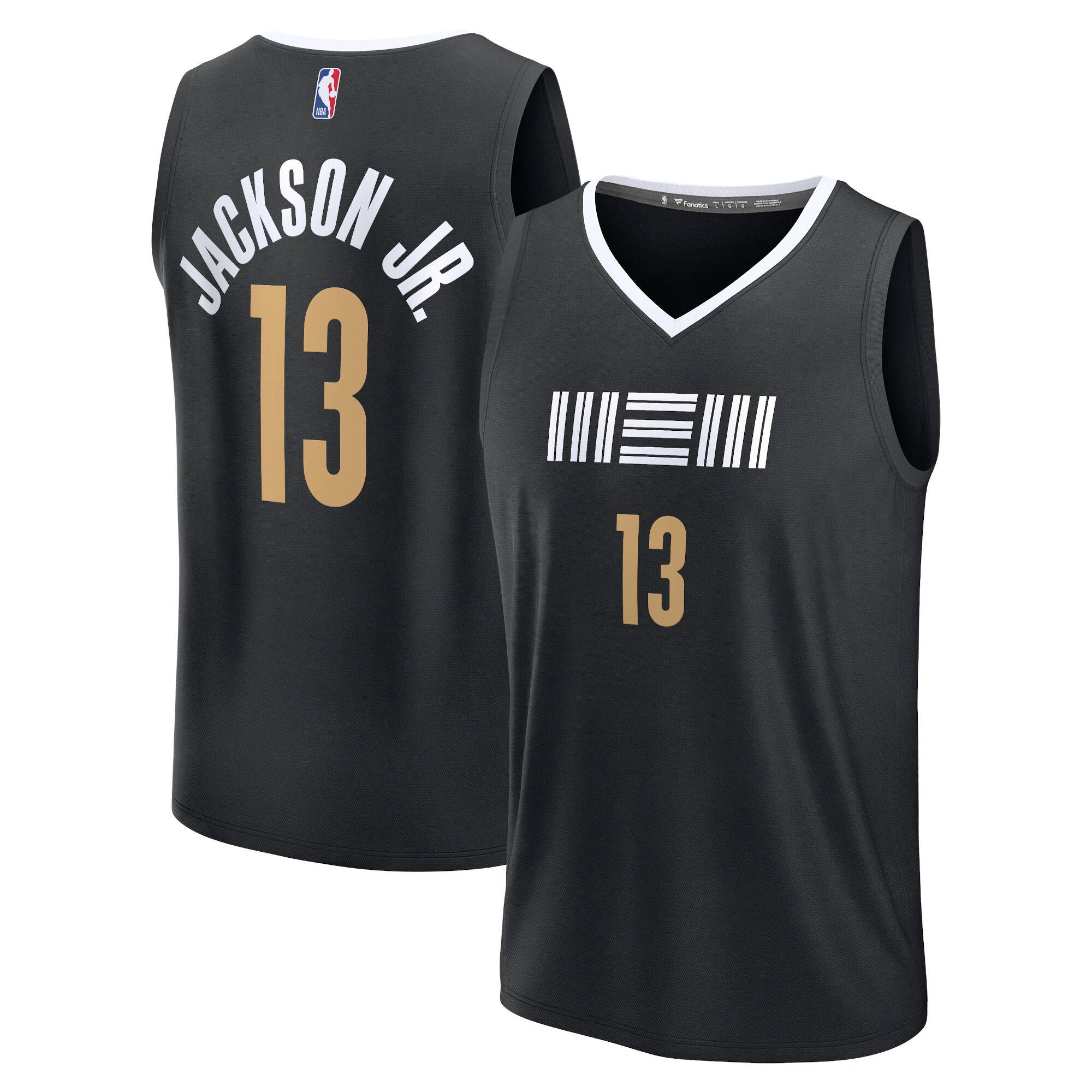 Jaren Jackson Jr. Memphis Grizzlies Fanatics Fast Break Basketball Jersey - Black - City Edition