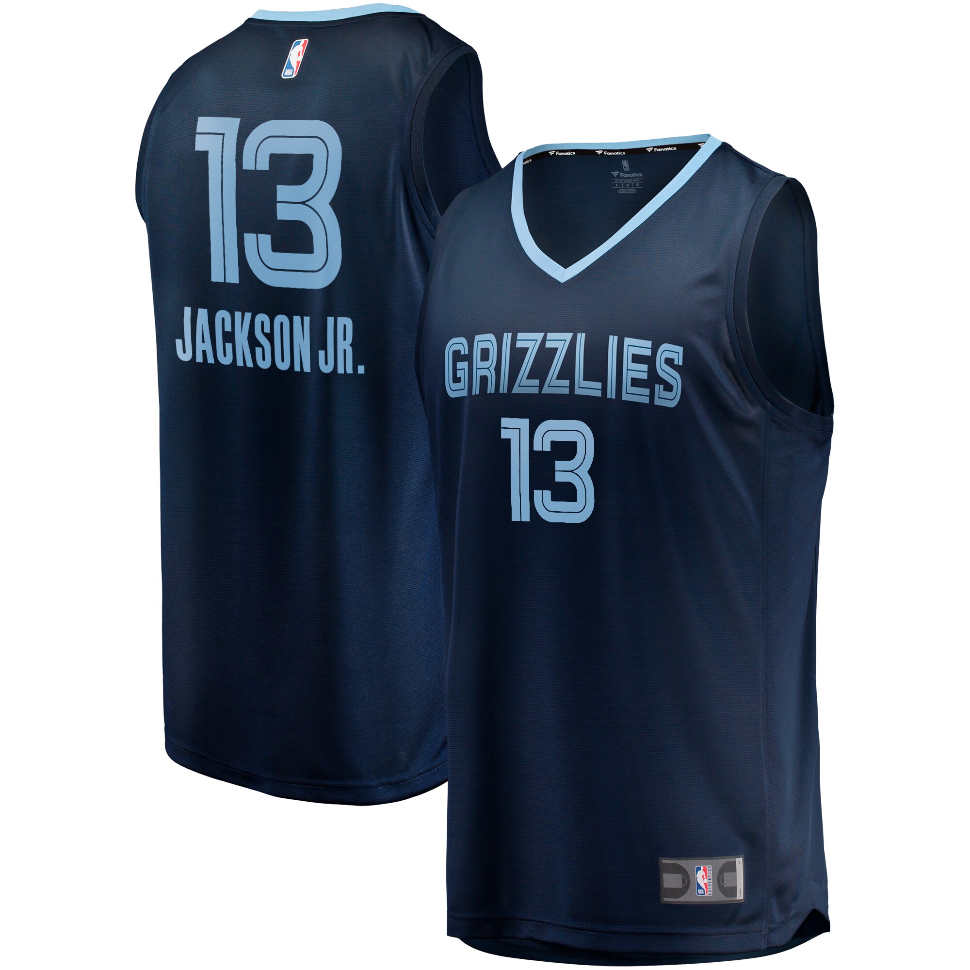 Jaren Jackson Jr. Memphis Grizzlies Fanatics Fast Break Replica Basketball Jersey - Icon Edition - Navy