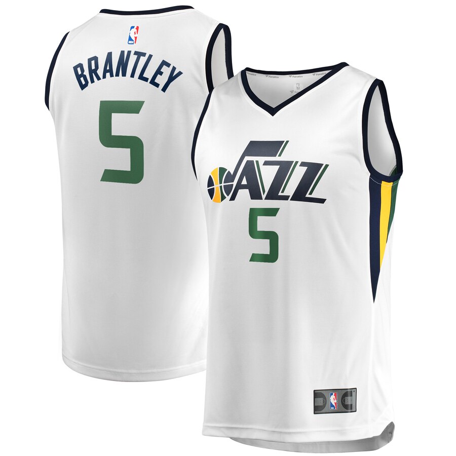 Jarrell Brantley Utah Jazz Fanatics Branded Fast Break Player Basketball Jersey - Association Edition - White