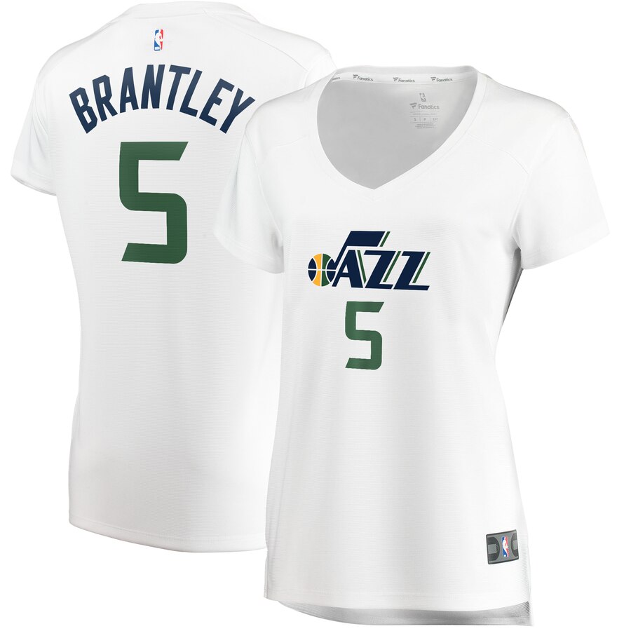 Jarrell Brantley Utah Jazz Fanatics Branded Women's Fast Break Player Basketball Jersey - Association Edition - White