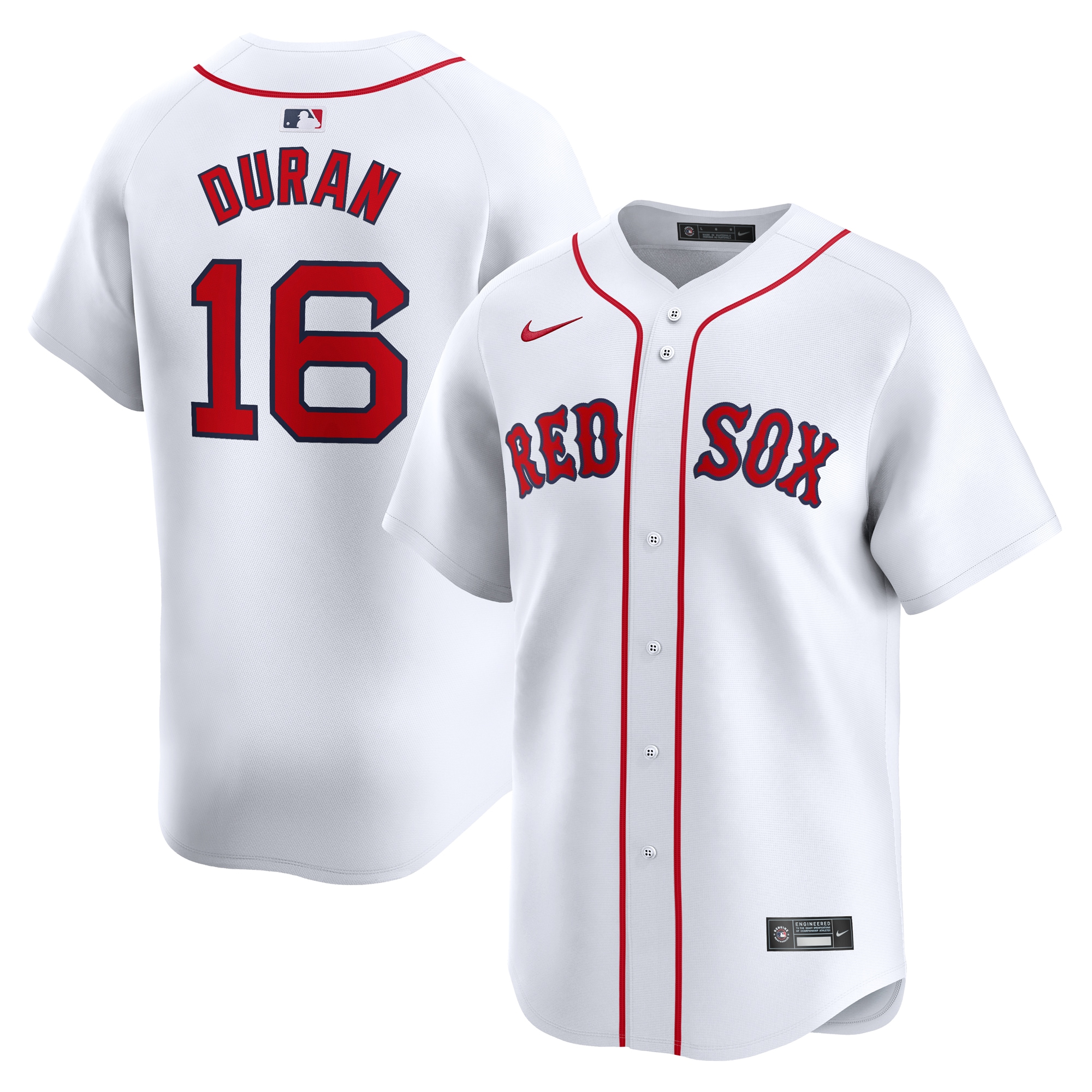 Jarren Duran Boston Red Sox Home Limited Player Baseball Jersey - White