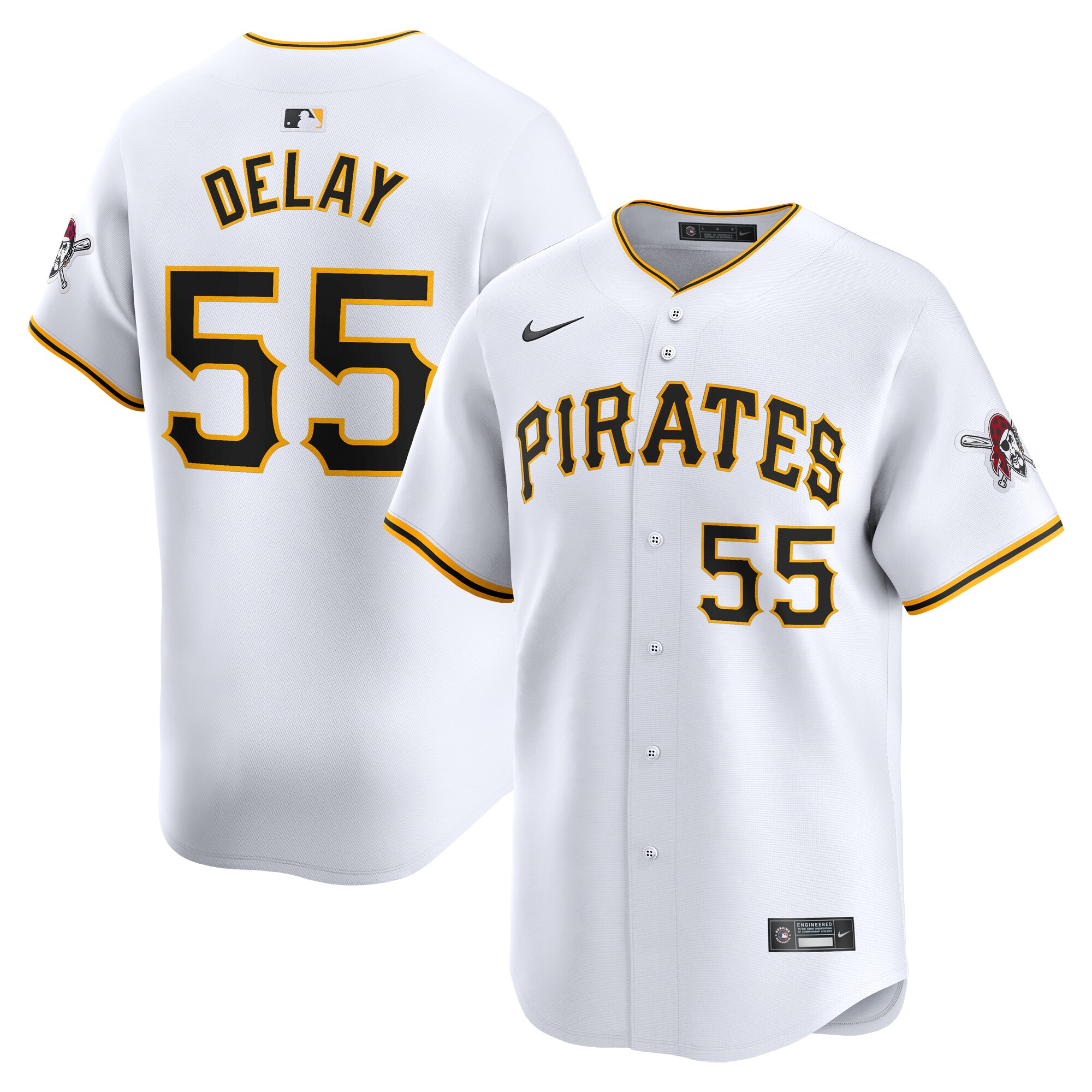 Jason Delay Pittsburgh Pirates Home Limited Player Baseball JerseyÃƒâ€šÃ‚Â ÃƒÂ¢Ã¢â€šÂ¬Ã¢â‚¬Å“ White