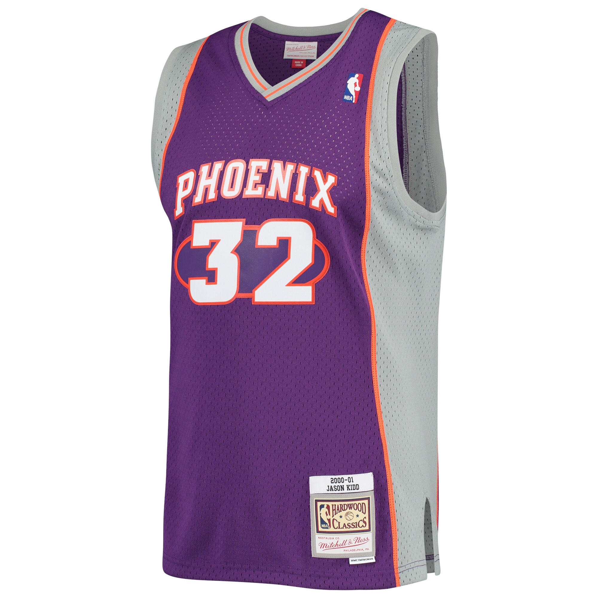 Alternative view of Jason Kidd Phoenix Suns Mitchell & Ness Big & Tall Hardwood Classics 2000/01 Swingman Basketball Jersey - Purple
