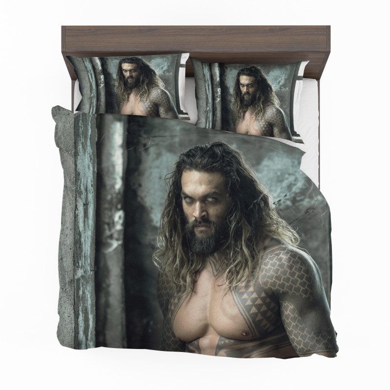 Alternative view of Jason Momoa Aquaman Justice League Bedding Set - Custom Bedding Set