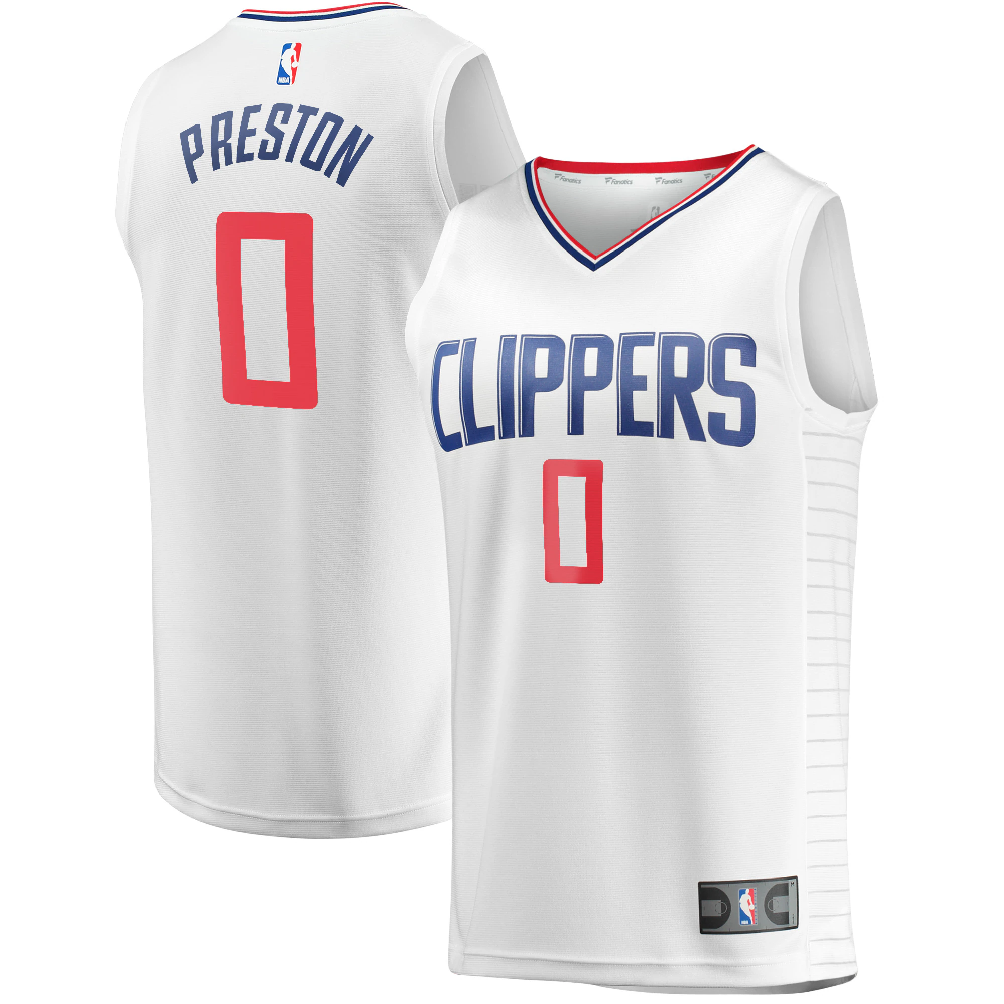 Jason Preston La Clippers Fanatics Branded Fast Break Player Basketball Jersey - Association Edition - White