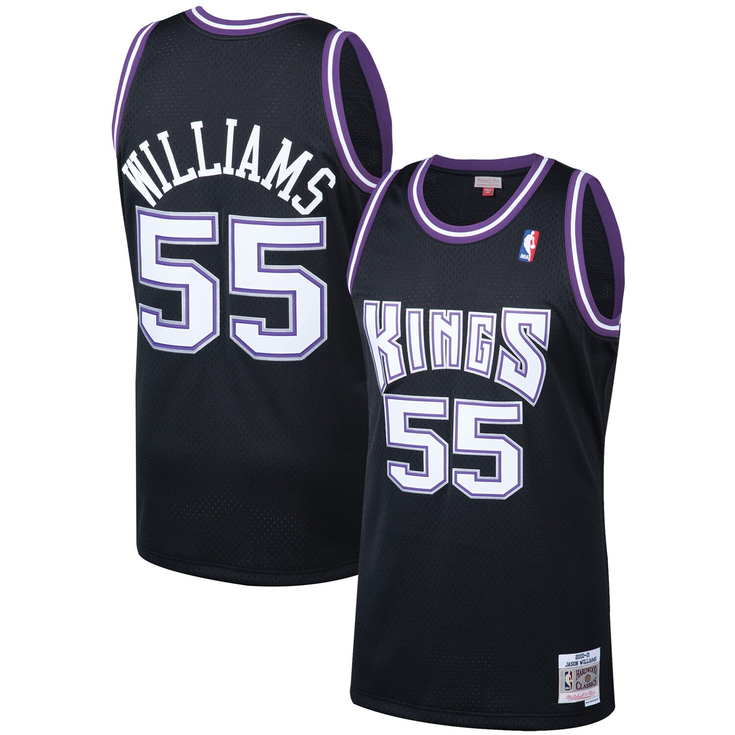 Jason Williams Sacramento Kings Mitchell & Ness 2000/01 Hardwood Classics Swingman Basketball Jersey - Black