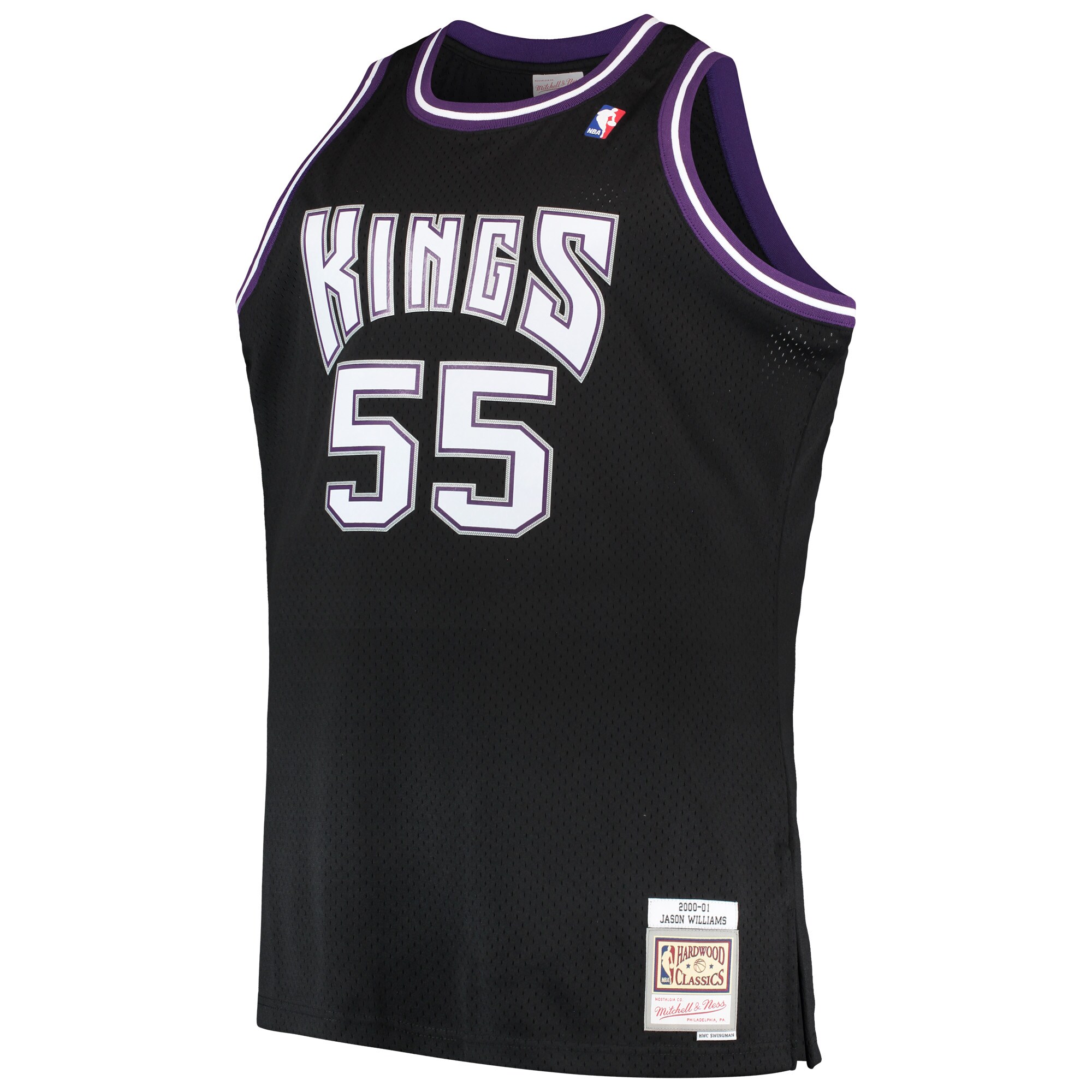 Alternative view of Jason Williams Sacramento Kings Mitchell & Ness Big & Tall 2000/01 Hardwood Classics Swingman Basketball Jersey - Black