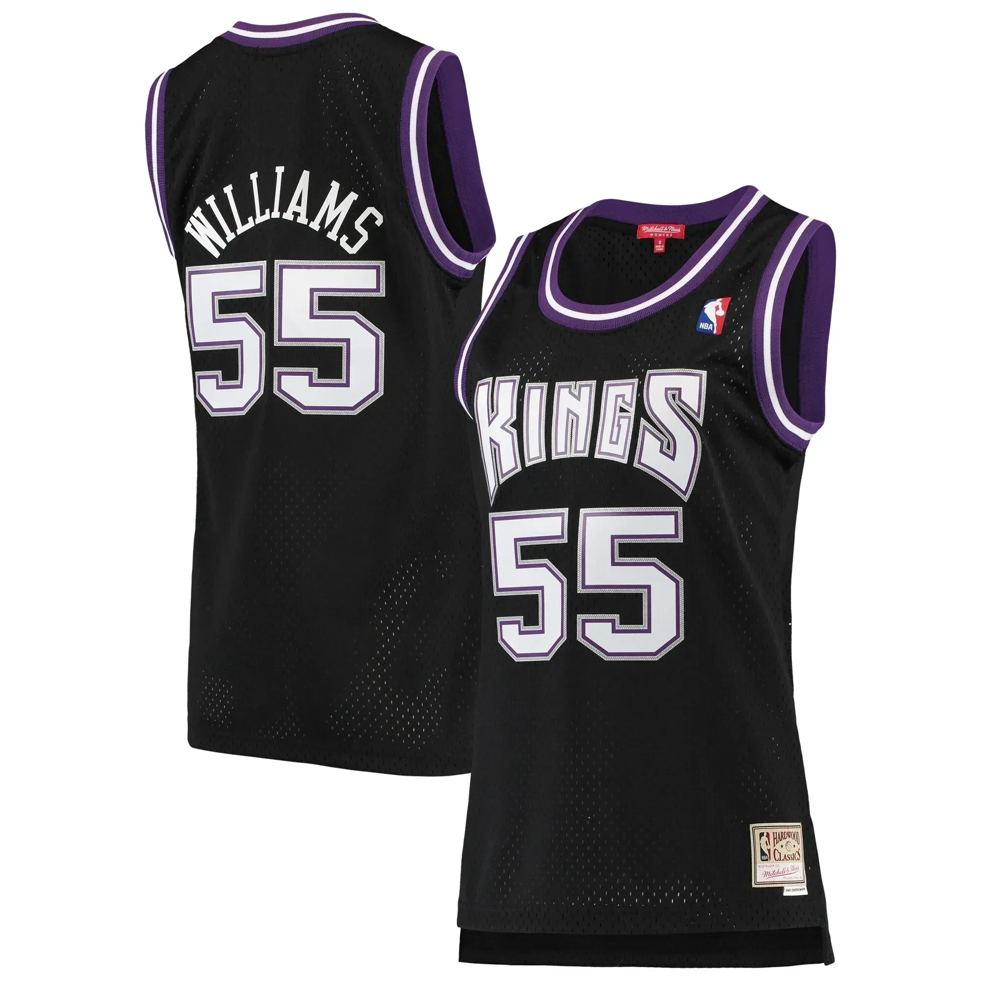 Jason Williams Sacramento Kings Mitchell & Ness Women's 2000-01 Hardwood Classics Swingman Basketball Jersey - Black - JS668 