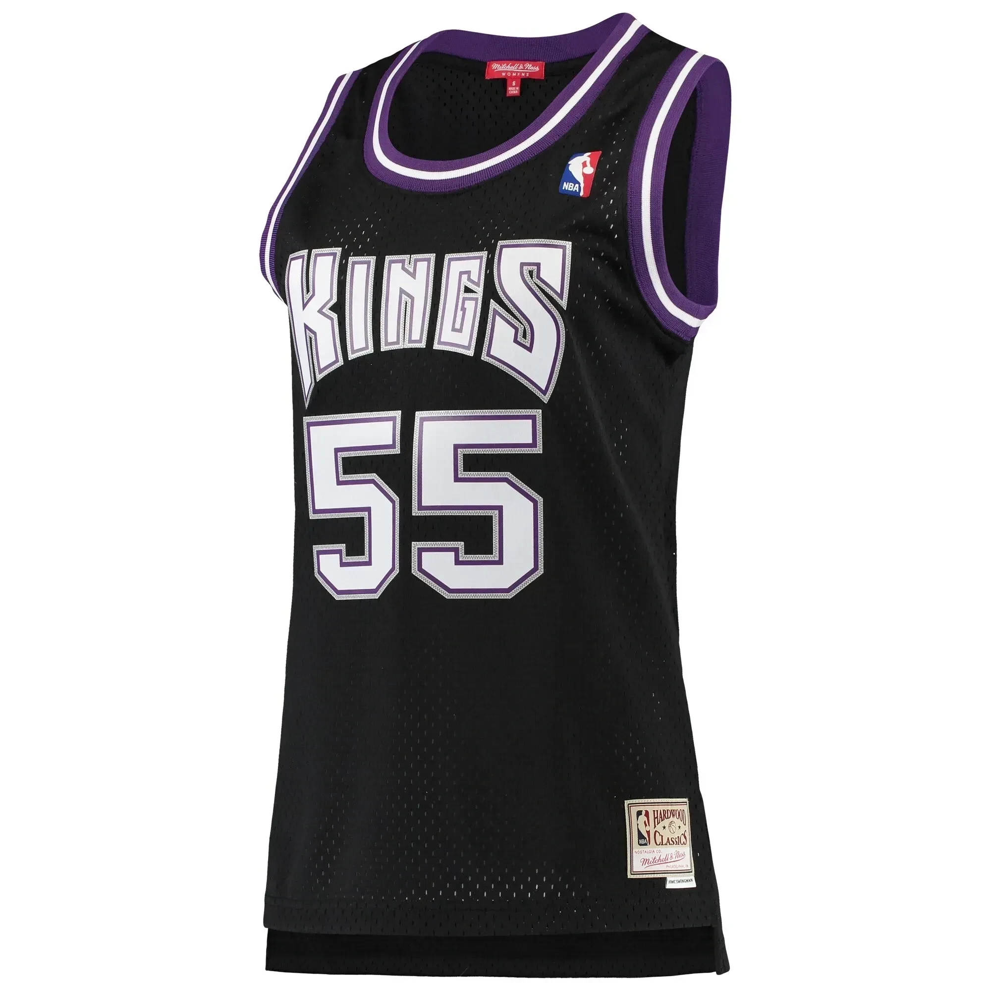 Alternative view of Jason Williams Sacramento Kings Mitchell & Ness Women's 2000-01 Hardwood Classics Swingman Basketball Jersey - Black - JS668 