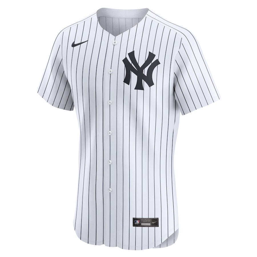 Alternative view of Jasson Dominguez 89 New York Yankees Home Elite Player Men Baseball Jersey - White 