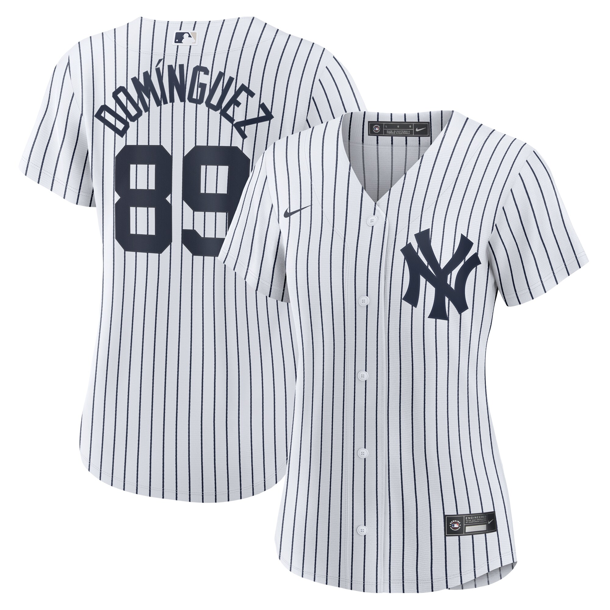 Jasson Dominguez New York Yankees Women's Home Official Replica Player Baseball Jersey - White