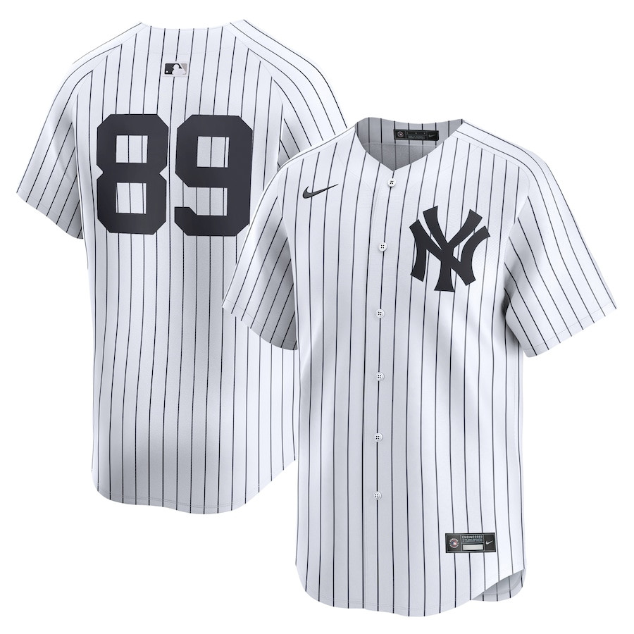 Jasson Domínguez 89 New York Yankees Home Limited Player Men Baseball Jersey - White 