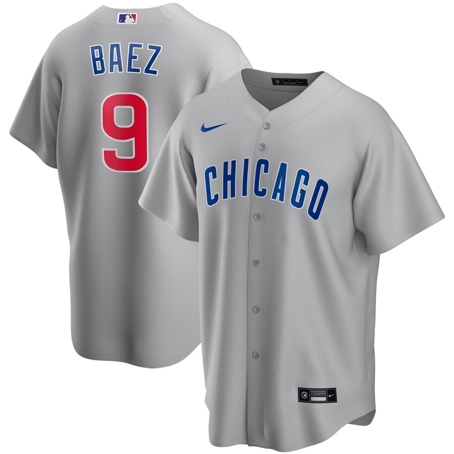Javier Baez Chicago Cubs Road 2020 Replica Player Baseball Jersey ÃƒÂ¢Ã¢â€šÂ¬Ã¢â‚¬Å“ Gray