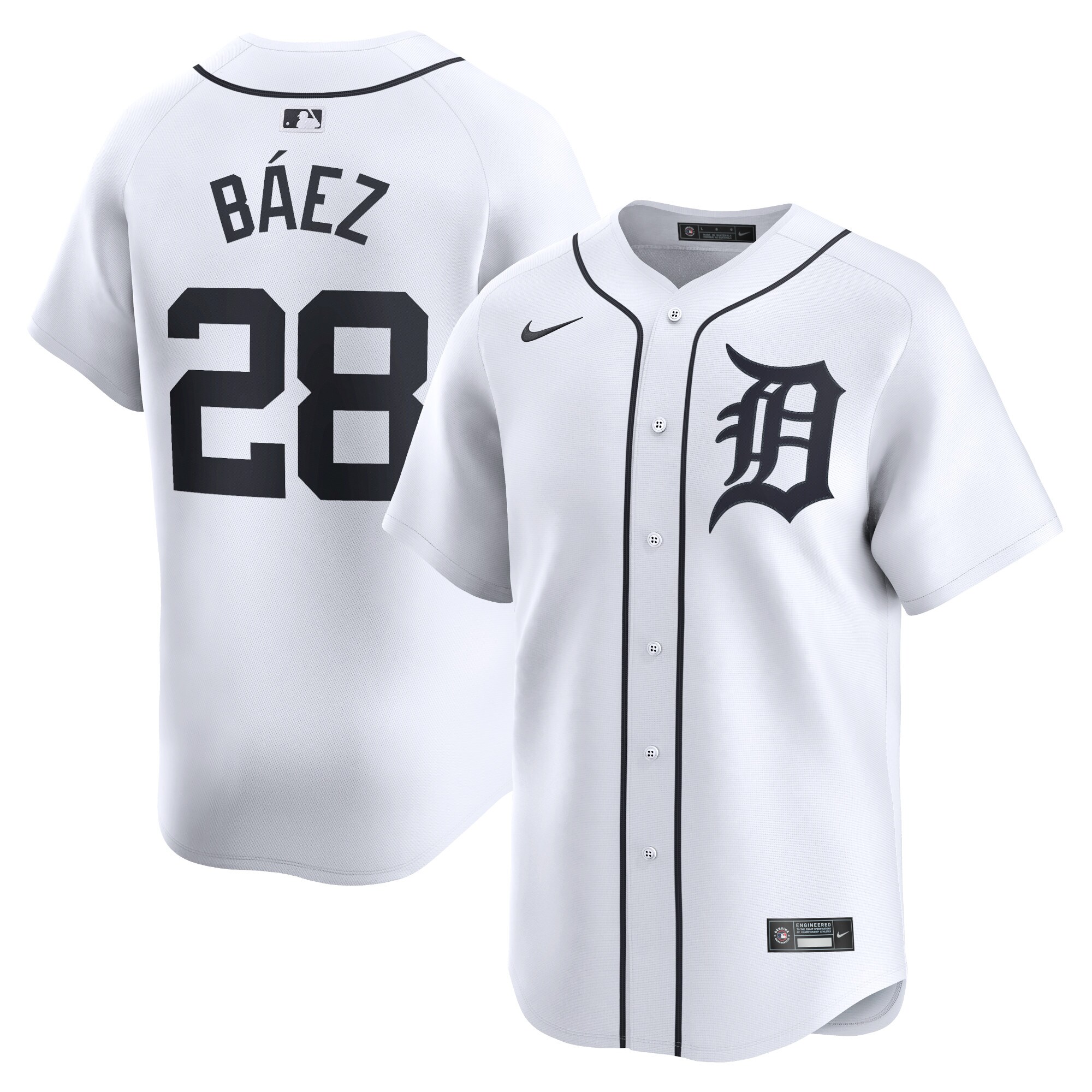 Javier Baez Detroit Tigers Home Limited Player Baseball Jersey - White