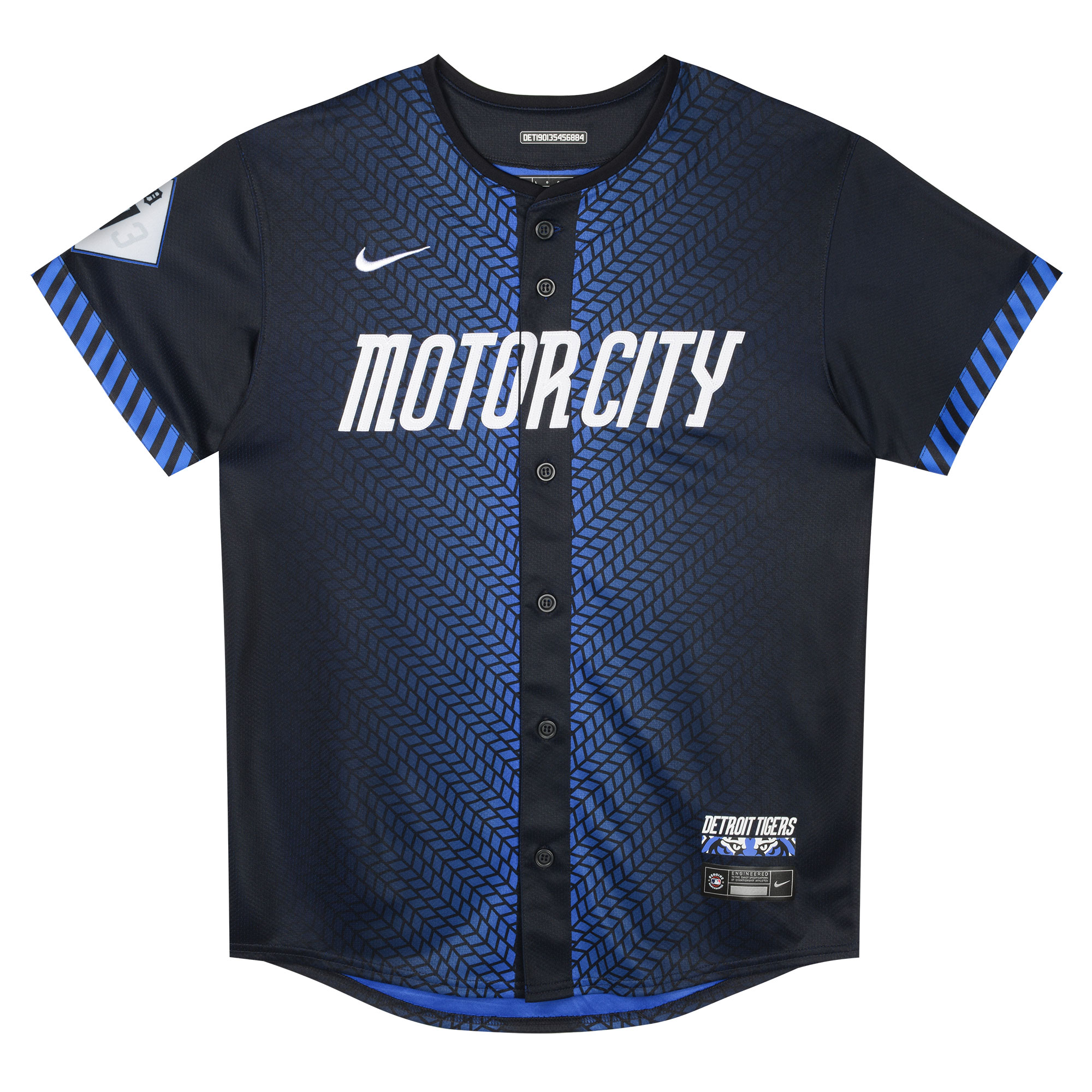 Alternative view of Javier Baez Detroit Tigers Preschool 2024 City Connect Limited Baseball Jersey - Navy