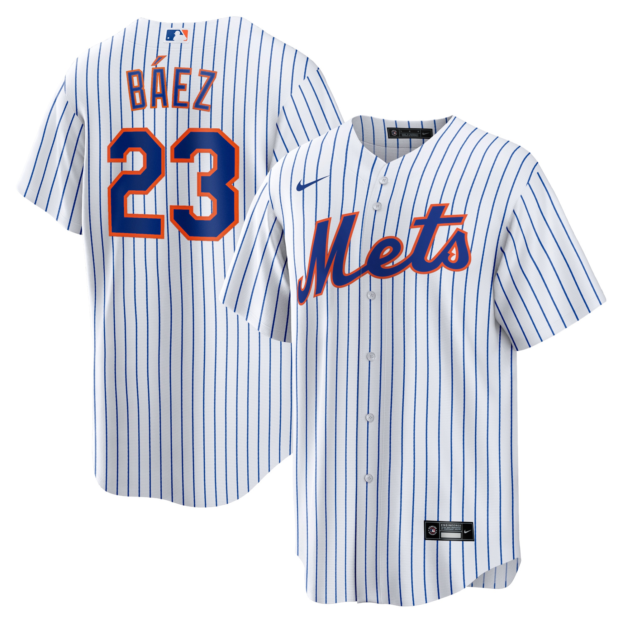 Javier BÃƒÆ’Ã‚Â¡ez New York Mets Home Official Replica Player Baseball Jersey - White