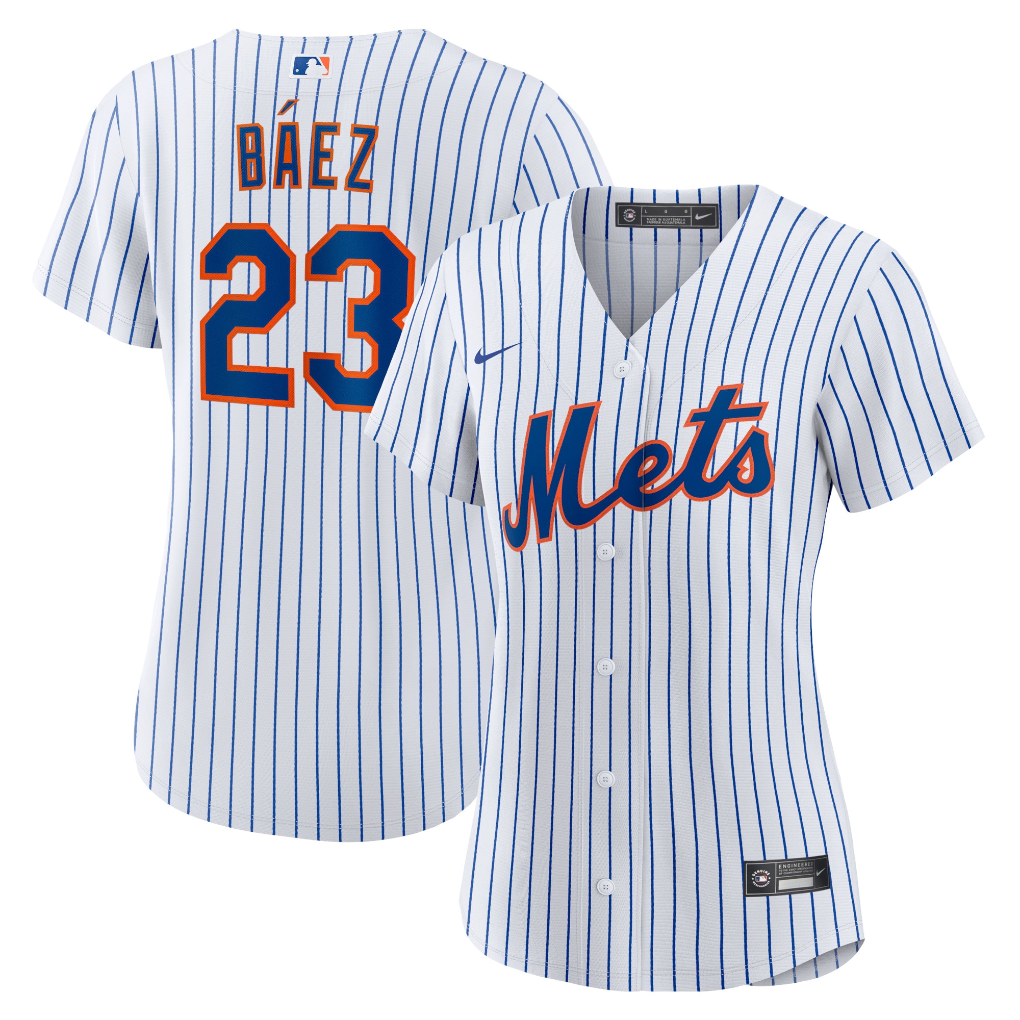 Javier BÃƒÆ’Ã‚Â¡ez New York Mets Women's Home Official Replica Player Baseball Jersey - White