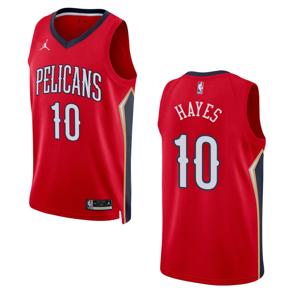 Jaxson Hayes Statement Edition New Orleans Pelicans 2022-23 Red Swingman Basketball Jersey