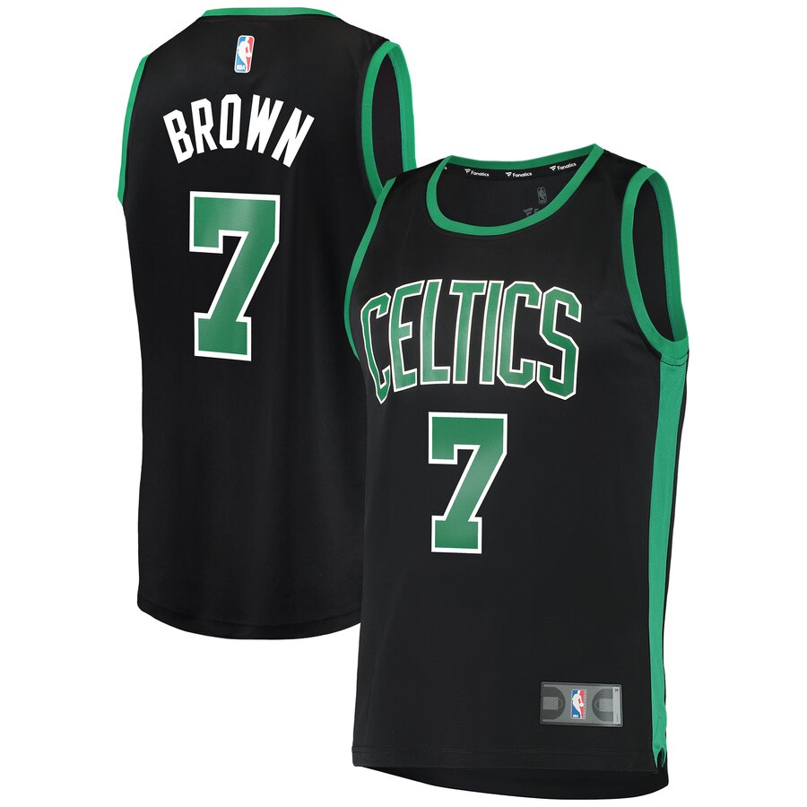 Jaylen Brown Boston Celtics Fanatics Branded Fast Break Replica Player Basketball Jersey - Statement Edition - Black