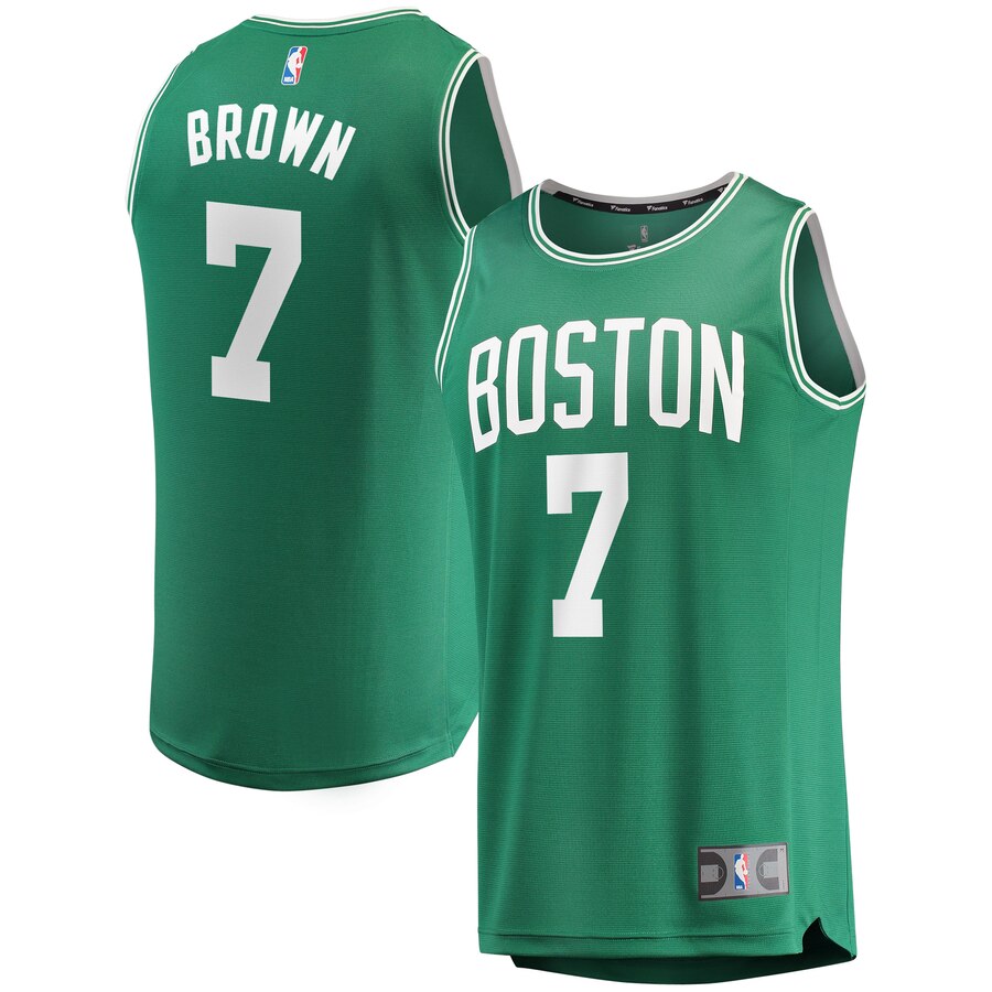 Jaylen Brown Boston Celtics Fanatics Branded Fast Break Replica Player Basketball Jersey – Green