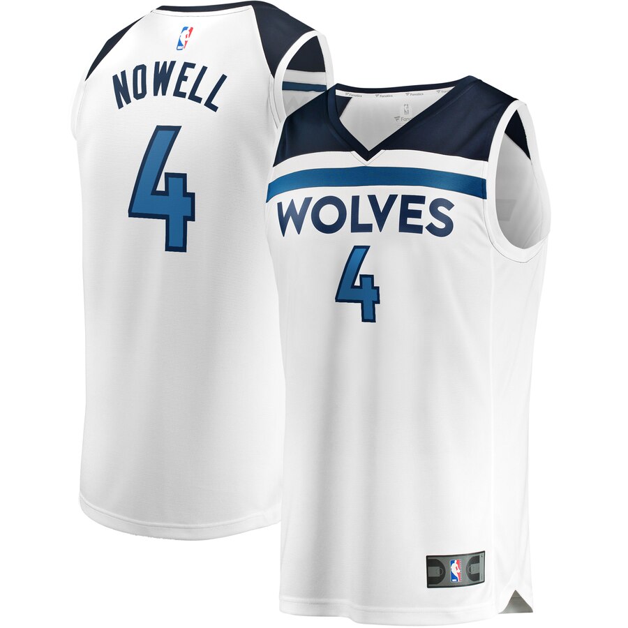 Jaylen Nowell Minnesota Timberwolves Fanatics Branded Fast Break Replica Basketball Jersey White - Association Edition