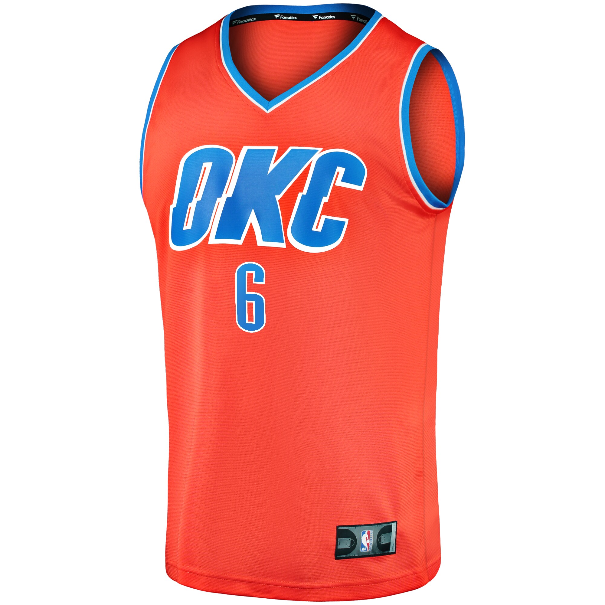 Alternative view of Jaylin Williams Oklahoma City Thunder Fanatics Youth Fast Break Replica Player Basketball Jersey - Statement Edition - Orange