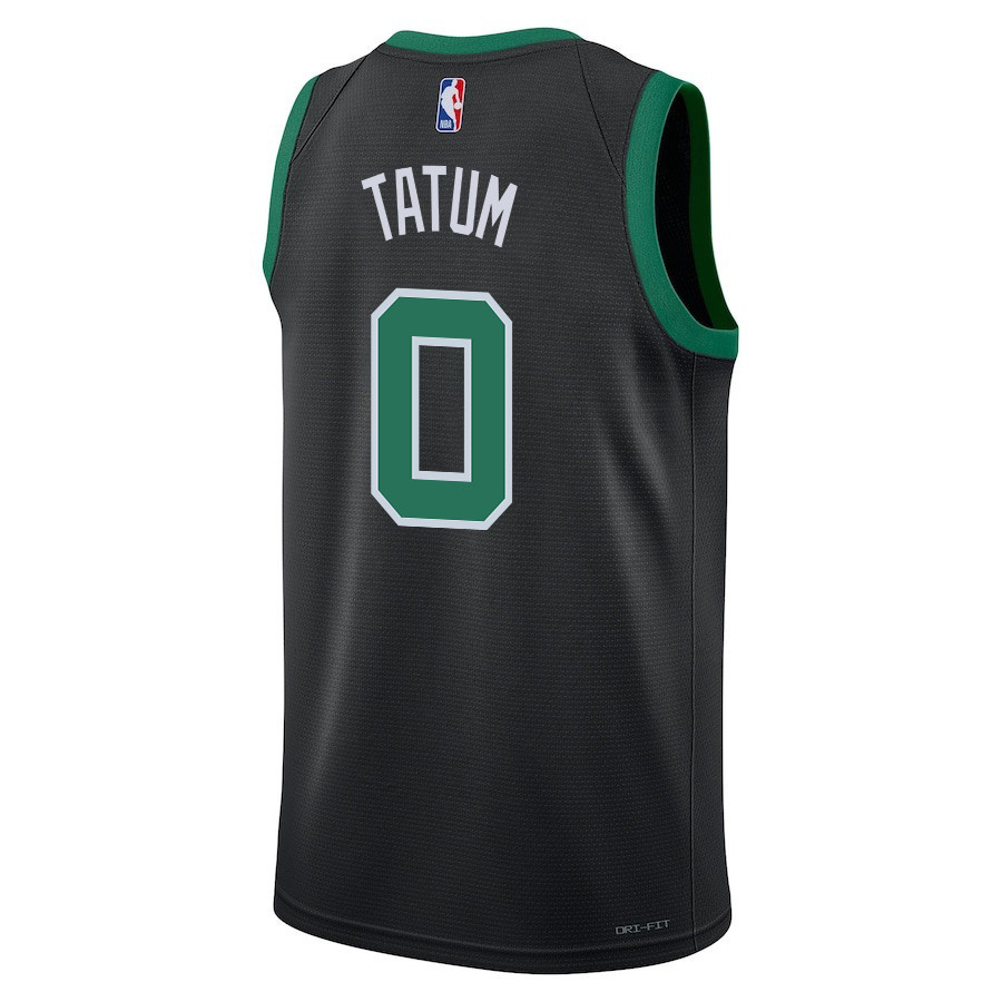 Alternative view of Jayson Tatum 0 Boston Celtics 2024 FINALS CHAMPIONS Swingman Basketball Jersey - Statement Edition - Black - JS448