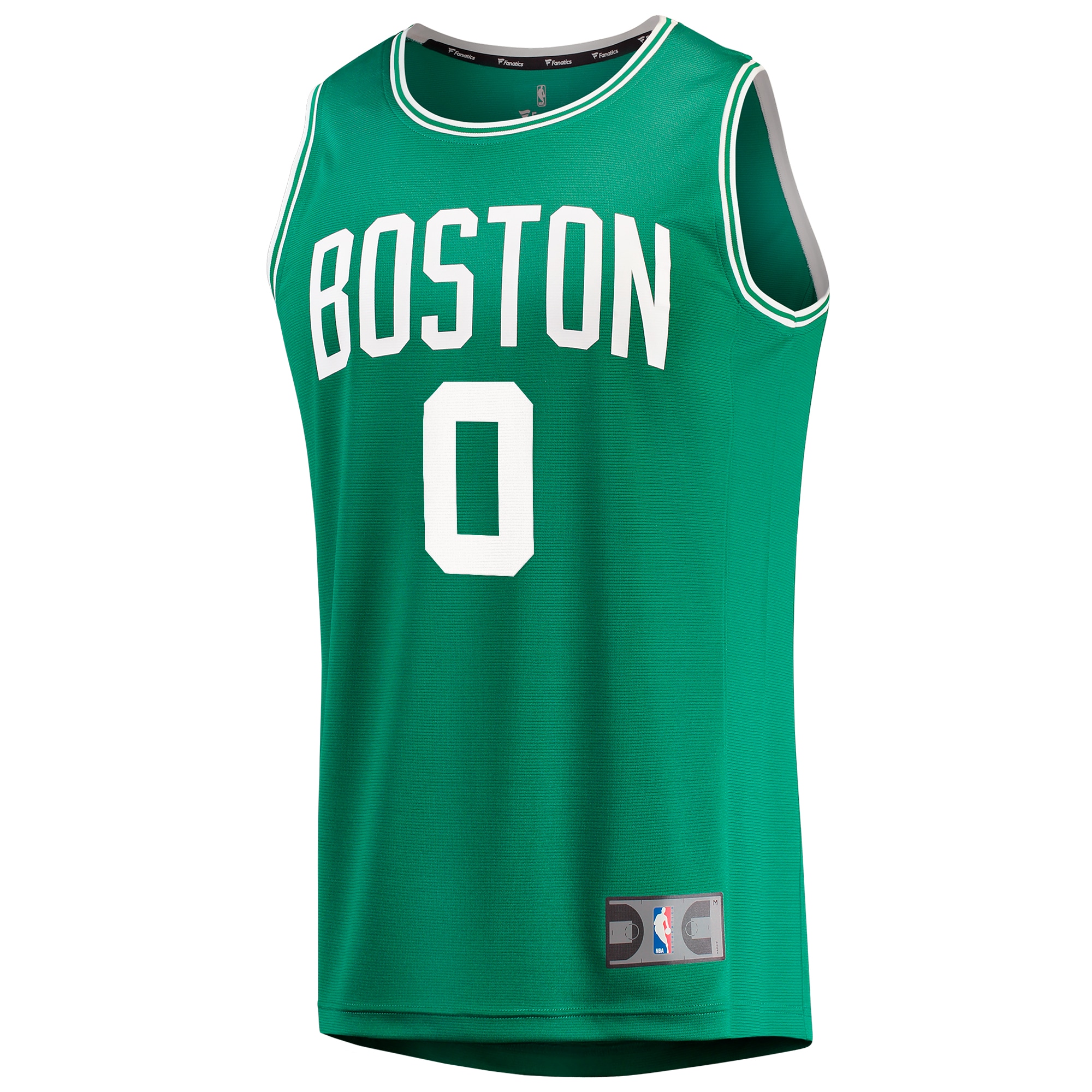 Alternative view of Jayson Tatum Boston Celtics Fanatics Big & Tall Fast Break Player Jersey - Kelly Green - Icon Edition