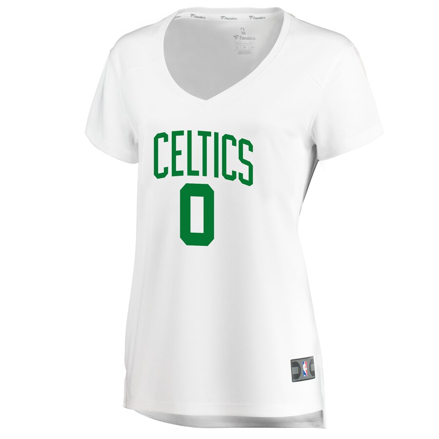 Alternative view of Jayson Tatum Boston Celtics Fanatics Branded Women's Fast Break Player Jersey - Association Edition - White
