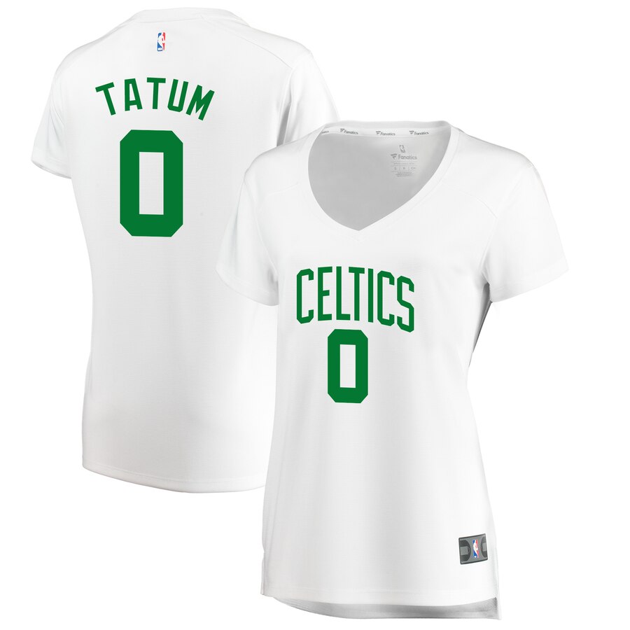 Jayson Tatum Boston Celtics Fanatics Branded Women's Fast Break Player Jersey - Association Edition - White
