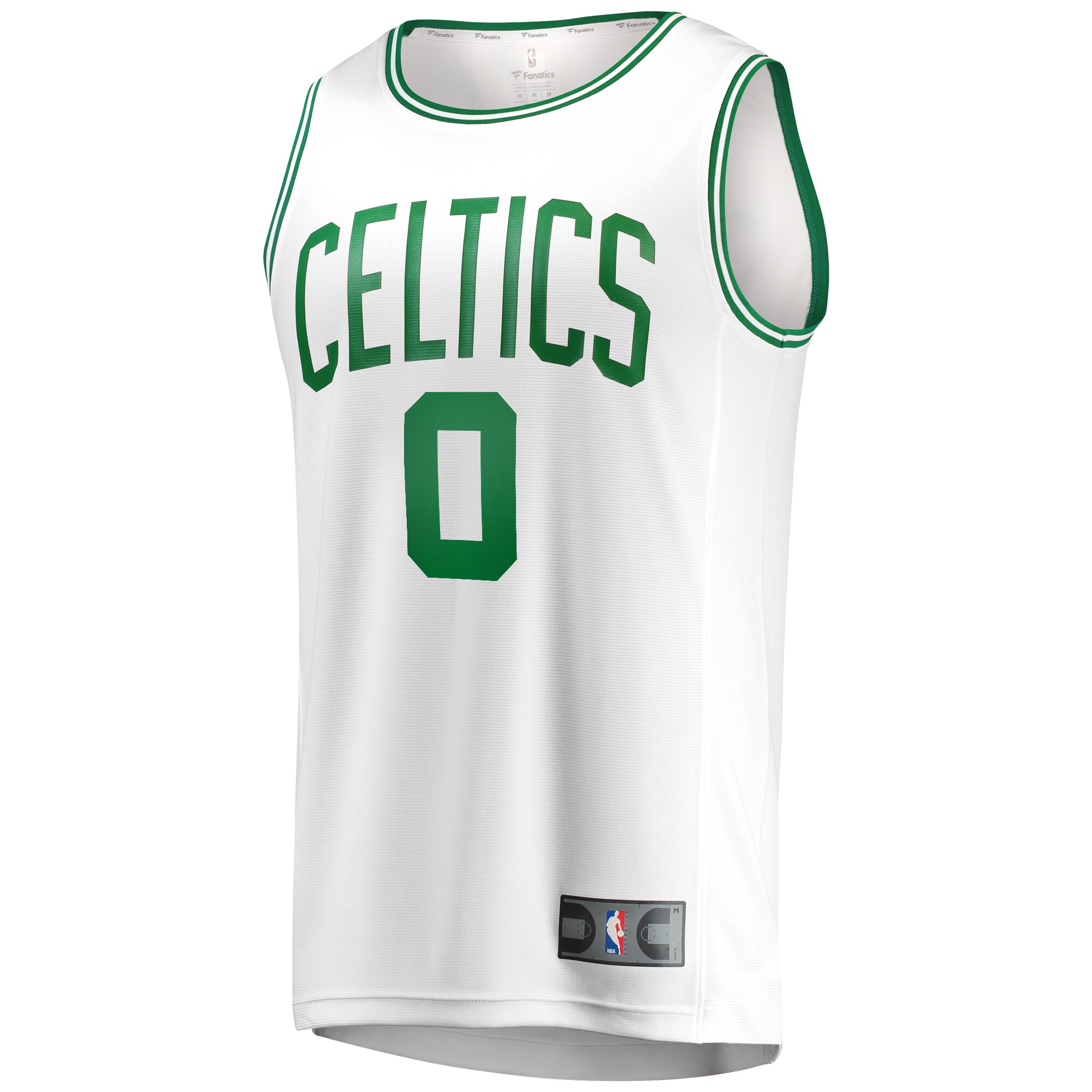 Alternative view of Jayson Tatum Boston Celtics Fanatics Fast Break Replica Player Basketball Jersey – Association Edition – White
