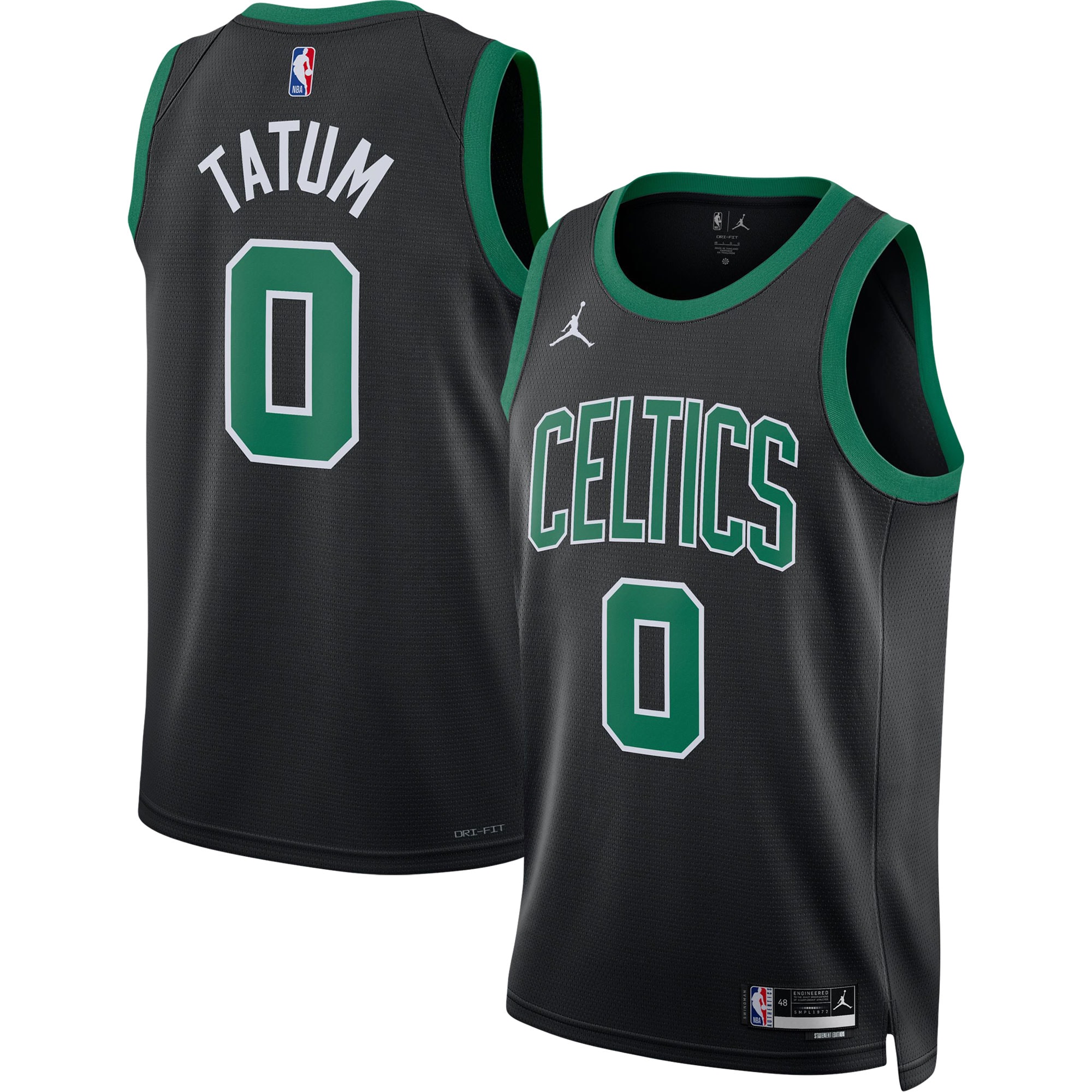 Jayson Tatum Boston Celtics Jordan Brand Unisex Swingman Basketball Jersey - Statement Edition - Black