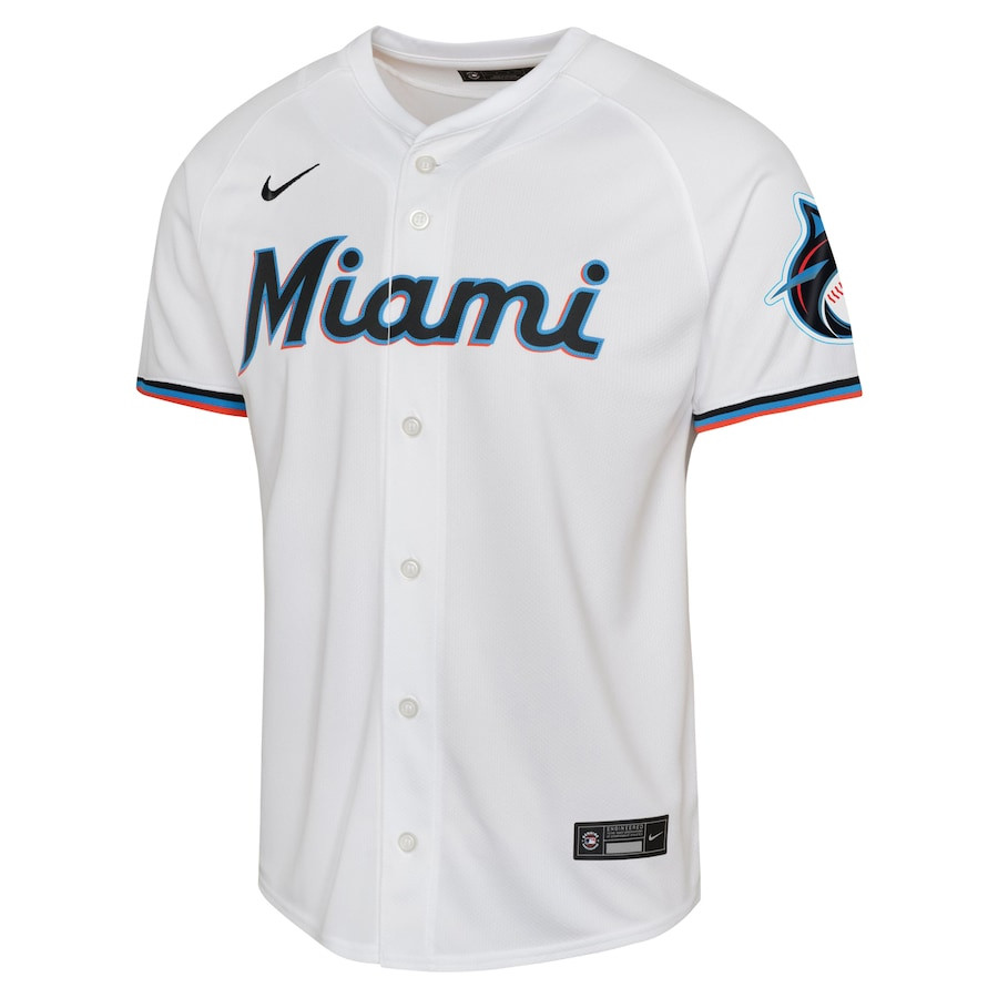 Alternative view of Jazz Chisholm 2 Miami Marlins Home Limited Player YOUTH Baseball Jersey - White 