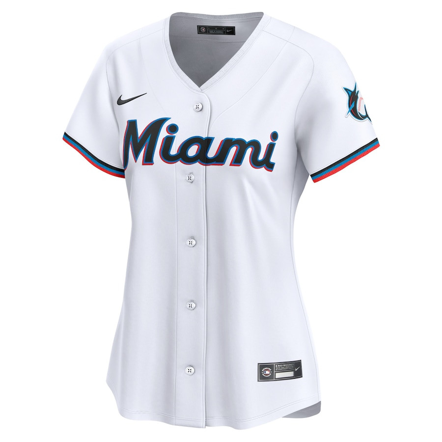 Alternative view of Jazz Chisholm Jr. 2 Miami Marlins Home Limited Women Baseball Jersey - White 