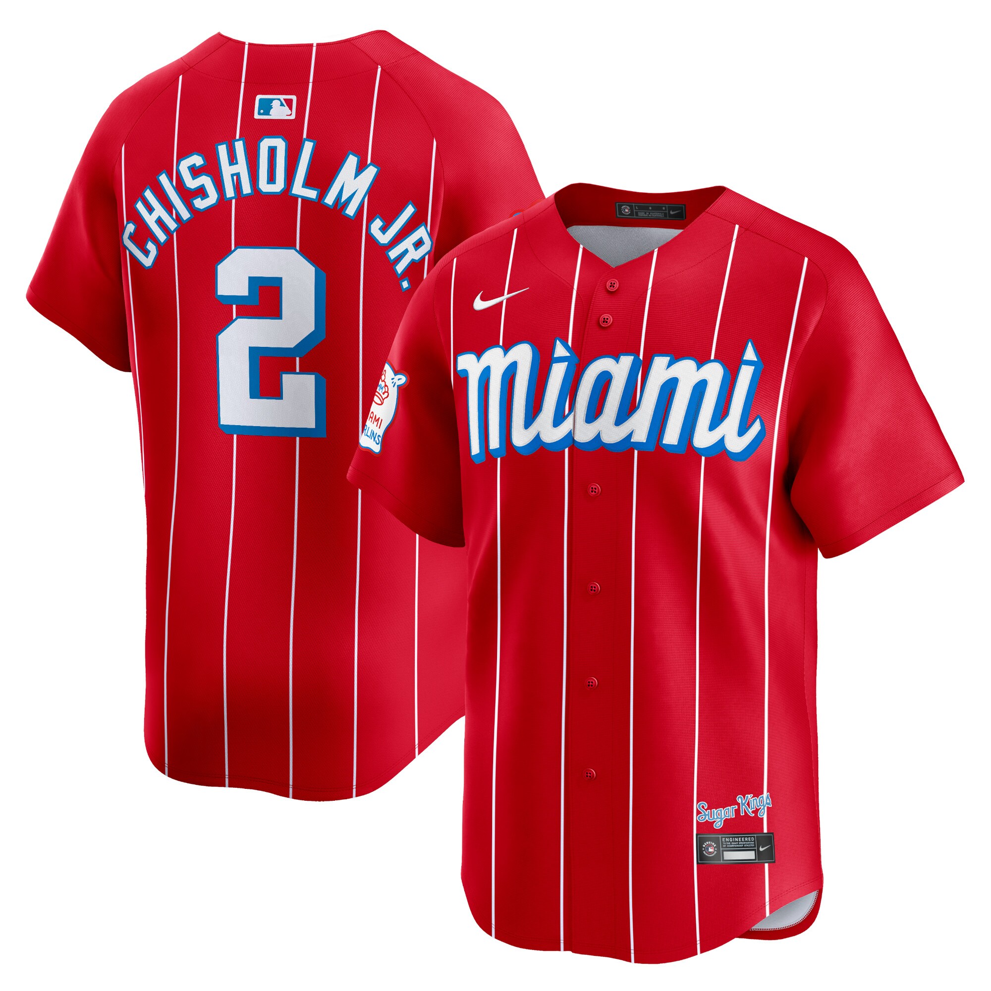 Jazz Chisholm Jr. Miami Marlins City Connect Limited Player Baseball Jersey - Red