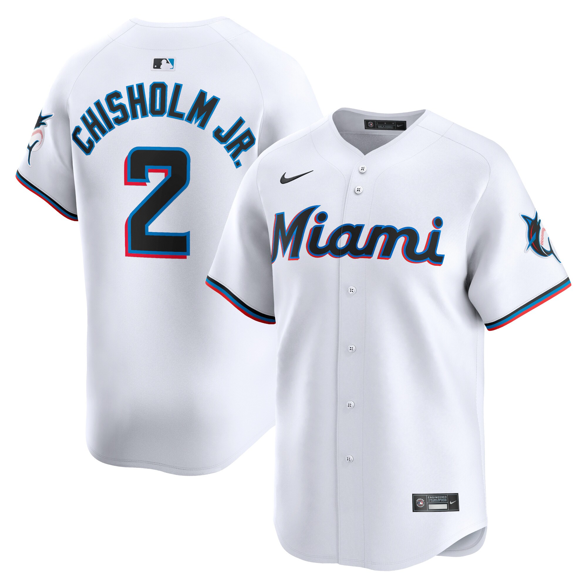 Jazz Chisholm Jr. Miami Marlins Home Limited Player Baseball Jersey - White