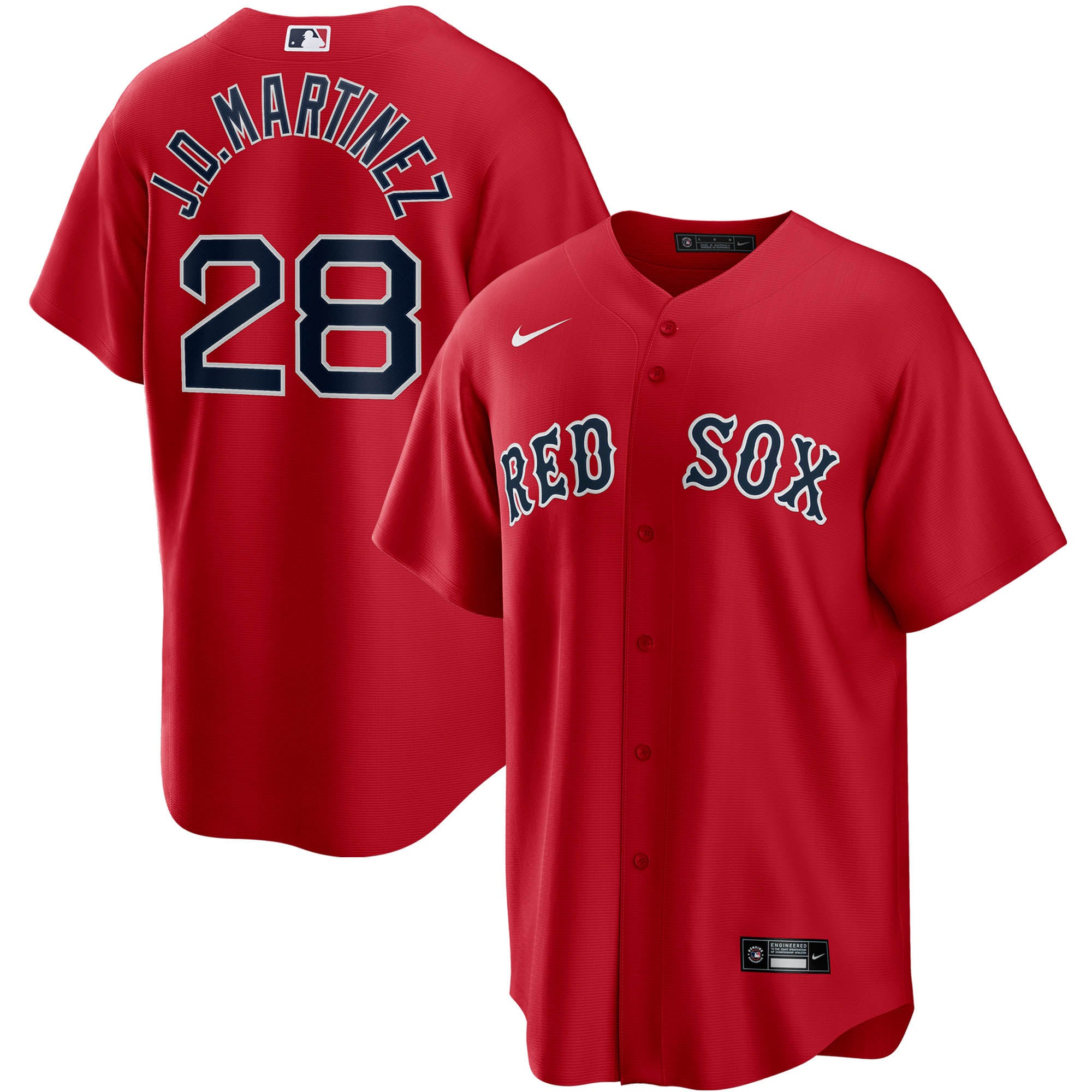 J.d. Martinez Boston Red Sox Alternate Replica Player Name Jersey - Red