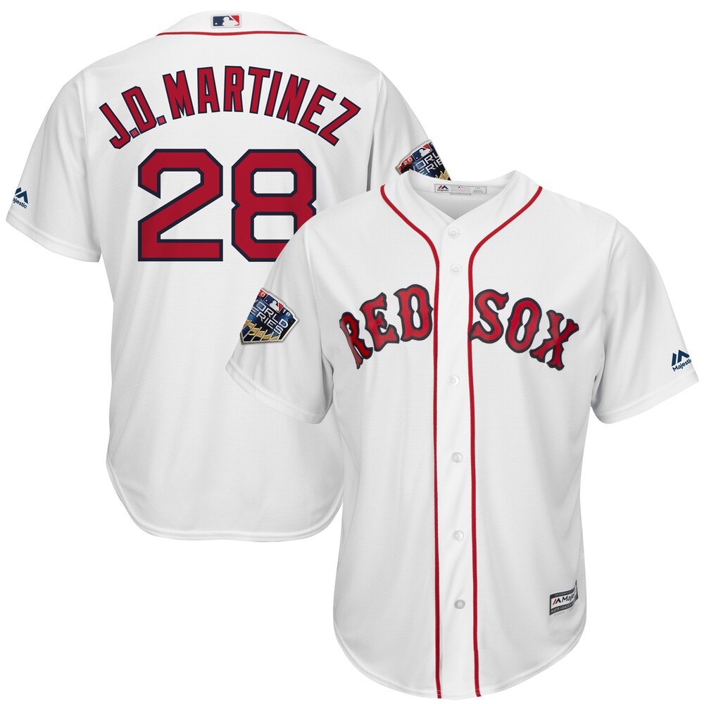 J.d. Martinez Boston Red Sox Majestic 2018 World Series Cool Base Player Jersey - White