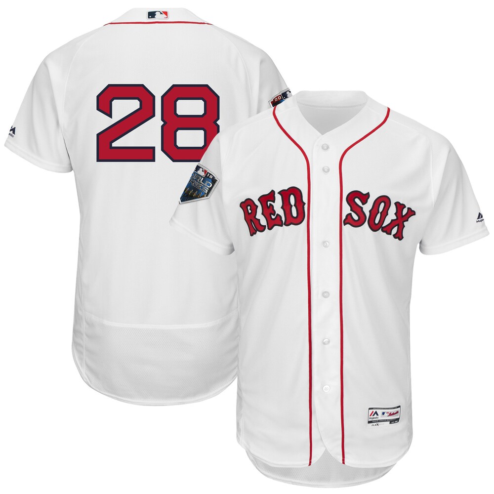 J.d. Martinez Boston Red Sox Majestic 2018 World Series Flex Base Player Jersey - White