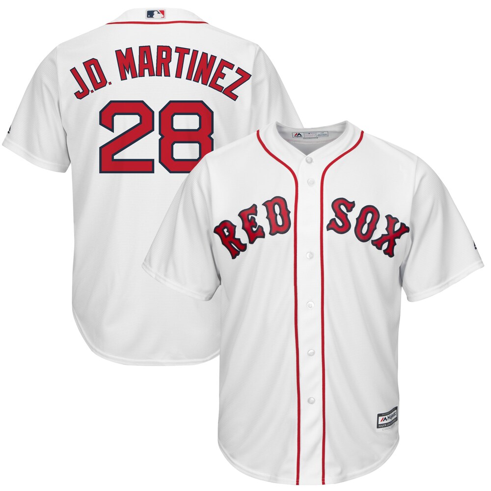 Jd Martinez Boston Red Sox Majestic Official Cool Base Player Baseball Jersey - White
