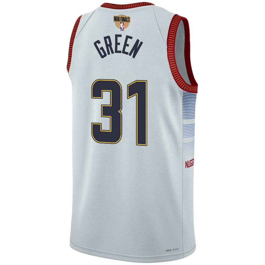 Alternative view of Jeff Green 31 Denver Nuggets Final Champions 2023 Swingman YOUTH Basketball Jersey - White - JS697 
