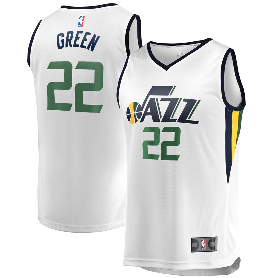 Jeff Green Utah Jazz Fanatics Branded Fast Break Player Basketball Jersey - Association Edition - White