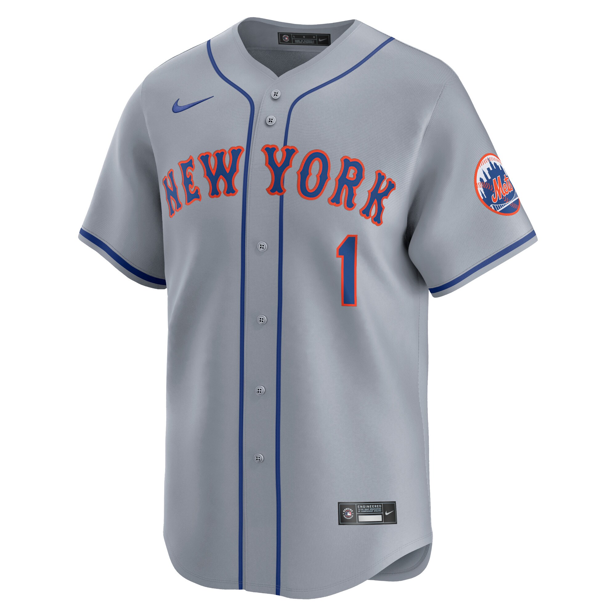 Alternative view of Jeff Mcneil New York Mets Away Limited Player Baseball Jersey - Gray