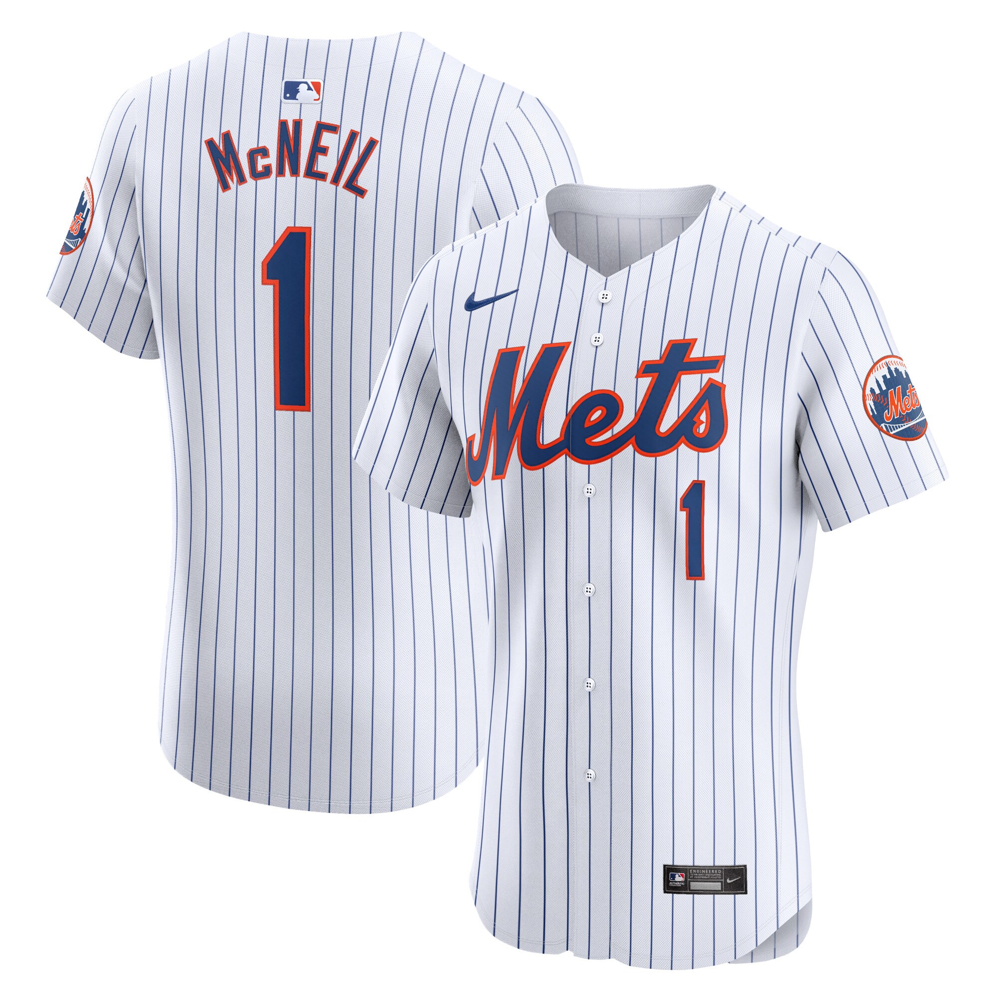 Jeff Mcneil New York Mets Home Elite Player Baseball Jersey - White