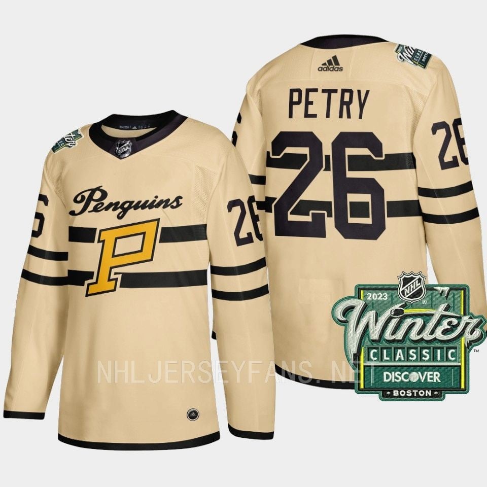 Jeff Petry 26 Pittsburgh Penguins 2023 Winter Classic Cream Hockey Jersey - JS599 