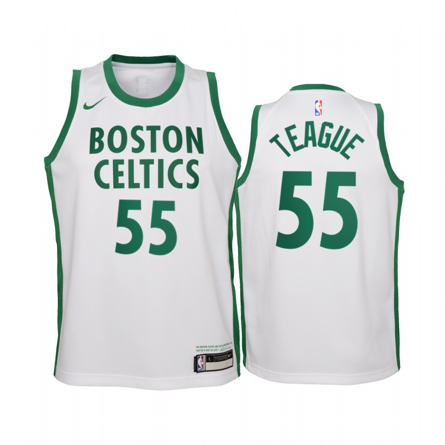 Jeff Teague Boston Celtics 2020-21 City White Youth Basketball Jersey - New Uniform