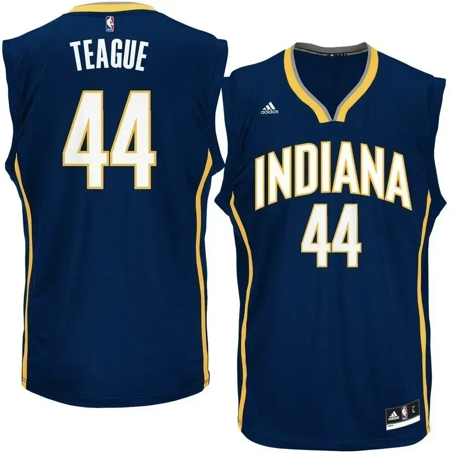 Jeff Teague Indiana Pacers Road Basketball Jersey - Navy - JS868 